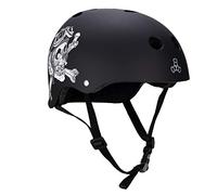 Triple Eight Unisex's Elliot Sloan Signature Edition Skateboard Helmet, Black Rubber, Small/Medium