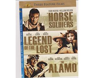 Triple Feature Films JOHN WAYNE Legend of the lost / Horse Soldiers / The Alamo