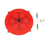Triple Feed Patch Antenna 150mm 5.8GHz for FPV Video Transmitter Long Range Signal Booster 14dBi Gain Left Hand Circular Polarisation(Red)