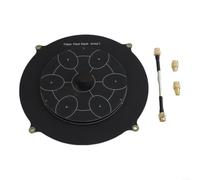 Triple Feed Patch Antenna 150mm 5.8GHz for FPV Video Transmitter Long Range Signal Booster 14dBi Gain Left Hand Circular Polarisation(Black)