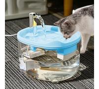 Triple-Filter Pet Water Fountain, 1.5 L Cat Water Fountain For Drinking, Automatic Pet Drinking-Fountain, Usb Powered, Visible Water Level, Removable, Vet-Approved Hydration Hack (BLUE)