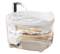 Triple-Filter Pet Water Fountain, 50 Oz Cat Water Fountain, 1.5L Automatic Cat Dog Fountain, Ultra-Quiet Pump with LED Indicator for Cats Dogs Multi Pets(White)