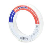 Triple Fish 100 lb Test Fluorocarbon Leader Fishing Line, Clear, 1.07 mm/25 yd