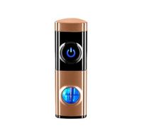 Triple Flame Touch-Sensitive Lighter, Refillable Butane, Metal Portable Design, Large Capacity, Multi-Function, Ideal for Gifting and Everyday Use