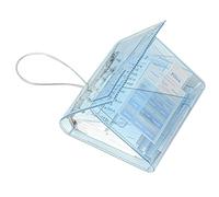 Triple-folded loose leaf book, transparent A7 planner, notebook with multiple compartments, photo cards, notes, for students, adults, home, school, holiday, removable pages including 10 sheets