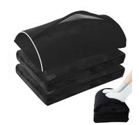 Triple Foot Rest for Under Desk, Foot Rest Under Desk, 3 Layer Height Adjustable Footrests, Ergonomic, Black, Soft Comfortable to Relax Legs and Lumbar, Suitable for Office and Home