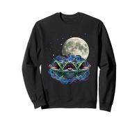 Triple Frog Chorus Under Full Moon Mystical Night Sweatshirt