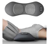 Triple Fusion Back Massager, 3 in 1 Electric Shoulder Back Massager for Neck, Shoulder, Backs, Portable Massage Cushion for Pain Relief Deep Tissue,with Traction,Vibration & Heat (Space Grey)