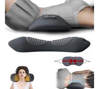 Triple Fusion Back Massager, My Soothe Lab 3 in 1 Back Massager, Portable Electric Massage Cushion with Traction,Vibration & Heat, for Neck, Shoulder (Black)