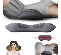 Triple Fusion Back Massager, My Soothe Lab 3 in 1 Back Massager, Portable Electric Massage Cushion with Traction,Vibration & Heat, for Neck, Shoulder (Gray)