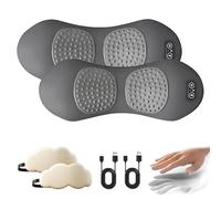 Triple Fusion Back Massager with Traction, Electric 3 in 1 Neck Shoulder Back Massager with Traction Lifting, Vibration Massage, Portable (Gray,2pcs)
