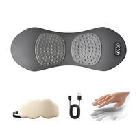 Triple Fusion Back Massager with Traction, Electric 3 in 1 Neck Shoulder Back Massager with Traction Lifting, Vibration Massage, Portable (Gray,1pc)