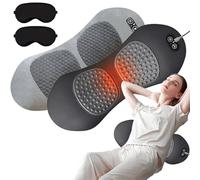 Triple Fusion Pillow, Triple Fusion Back Massager with Airbag Lifting, Vibration & Heat, Ergonomic Contour, for Back&Neck and Shoulder Massage (2pcs)
