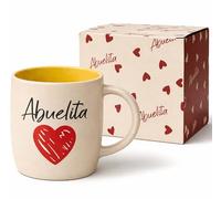 Triple Gifffted Abuelita Coffee Mug in Spanish, Taza Abuela, 380 ml Ceramic | Best Grandma in The World Gifts, La Mejor Abuela, Latino Regalo Dia de las Madres, Navidad, Mothers Day, Birthday, Christmas