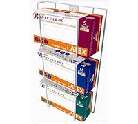 Triple Glove Wall Mounted Surgical Glove Dispenser Wired Rack with Three Compartments for Gloves Aprons Wipes Holder