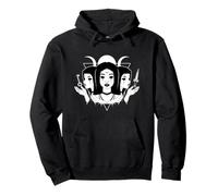 Triple Goddess Hecate Witch Symbol Design Pullover Hoodie