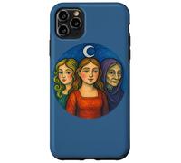 Triple Goddess Moon Illustration Pagan Pride Goddesses Case for iPhone 11 Pro Max