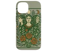 Triple Goddess Moon Illustration Pagan Pride Goddesses Case for iPhone 14