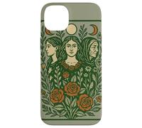 Triple Goddess Moon Illustration Pagan Pride Goddesses Case for iPhone 14 Plus