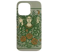 Triple Goddess Moon Illustration Pagan Pride Goddesses Case for iPhone 14 Pro Max