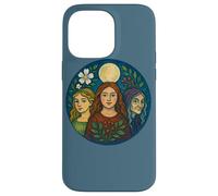 Triple Goddess Moon Illustration Pagan Pride Goddesses Case for iPhone 14 Pro Max