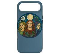 Triple Goddess Moon Illustration Pagan Pride Goddesses Case for iPhone Air