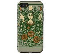 Triple Goddess Moon Illustration Pagan Pride Goddesses Case for iPhone SE (2020) / 7/8