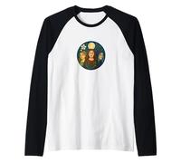 Triple Goddess Moon Illustration Pagan Pride Goddesses Raglan Baseball Tee