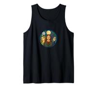 Triple Goddess Moon Illustration Pagan Pride Goddesses Tank Top