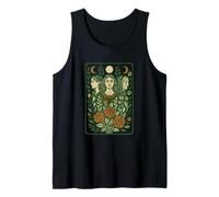 Triple Goddess Moon Illustration Pagan Pride Goddesses Tank Top