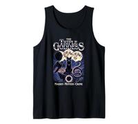Triple Goddess Moon Phases Black Cat Raven Snake Wiccan Tank Top