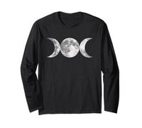 Triple Goddess Moon Phases Long Sleeve T-Shirt