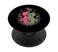 Triple Goddess Silhouette - Feminine Divine Wiccan Symbol PopSockets Adhesive PopGrip