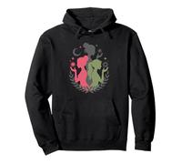 Triple Goddess Silhouette - Feminine Divine Wiccan Symbol Pullover Hoodie