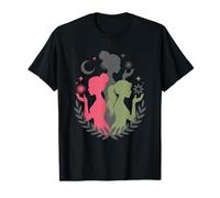 Triple Goddess Silhouette - Feminine Divine Wiccan Symbol T-Shirt