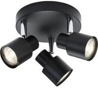 Triple GU10 Spotlight in Matt Black