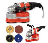 Triple Head Concrete Grinder, 2800W Diamond Polisher, 6-Speed Adjustable, Removable Dust Cover for Efficient Floor Deck Stone Refinishing