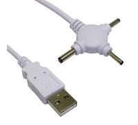 kenable Triple Head USB Power Cable DC 2.5mm 3mm & 3.5mm DC Jack 1.5m [1.5 metres]