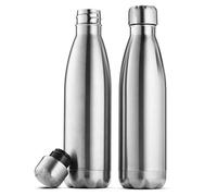 Triple Insulated Stainless Steel Water Bottle Set - 500ml Insulated, Leakproof Travel Bottles Keep Hot & Cold - BPA-Free Reusable Flask