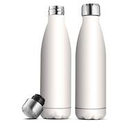 Triple Insulated Stainless Steel Water Bottle Set - 500ml Insulated, Leakproof Travel Bottles Keep Hot & Cold - BPA-Free Reusable Flask