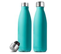 Triple Insulated Stainless Steel Water Bottle Set - 500ml Insulated, Leakproof Travel Bottles Keep Hot & Cold - BPA-Free Reusable Flask
