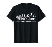 Triple Jump Evolution Funny Track and Field Skip Hop Jumper T-Shirt