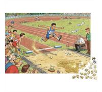 Triple Jump Final Attempt Wooden Jigsaw Puzzle Waterproof 1000 Piece Puzzles for Adults Colourful Educational Games