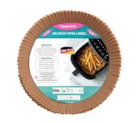 TRIPLE K&S Airfryer Baking Paper for Hot Air Fryer 100 Pieces XL 4-6.5L Round Non-Stick Parchment Paper, Air Fryer (100 Pieces Round 20 cm)