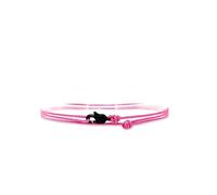 TRIPLE K&S Thin Wrap Friendship Bracelet for Women & Men wtih Snap Hook - Handmade, Adjustable, Water-Resistant - Best Friend gift, Personalised Bracelet, anklets for women (Hot Pink)