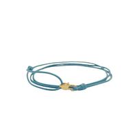 TRIPLE K&S Thin Wrap Friendship Bracelet for Women & Men wtih Snap Hook - Handmade, Adjustable, Water-Resistant - Best Friend gift, Personalised Bracelet, anklets for women (Turquoise Blue)