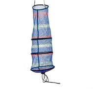 Triple Layer Collapsible Fish Net with Breathable Nylon Mesh and Steel Frame for Secure Fish Holding and Convenient Storage, 25x65cm (A)