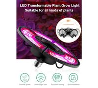 Triple Leaf Folding Plant Lamp, Adjustable Greenhouse Seedling Lights, Waterproof Growing Light for Flowering and Indoor Gardening - Energy Efficient, Customizable Light, Ideal (432 Beads)