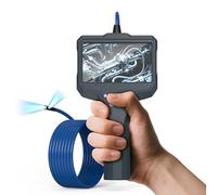 Triple Lens endoscope inspection camera with Light, 5'' IPS Screen 1080p HD Waterproof drain camera, Borescope for Automotive/Wall/Industrial/Drainage Sewer,Gadgets For Men(50FT Cable) (AT043)