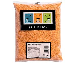Triple Lion Red Split Lentils - 1x3kg